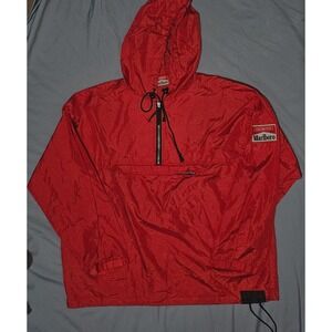 Vintage 90's Marlboro Unlimited‎ Packable Pullover Windbreaker Jacket large